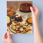 Prospectus 21,6 Cm X 24,94 Cm Gâteaux et bonbons (main)