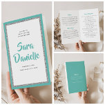 Prospectus 21,6 Cm X 24,94 Cm Glitterie Argent et Bat mitzvah Turquoise Plié Pro<br><div class="desc">Vous adorerez le papier utilisé pour ce programme-il est beaucoup plus lourd que le papier copie et est parfait pour vos programmes jetables. Utilisez le modèle pour remplir vos informations. L'outil de conception peut être utilisé pour modifier la police (taille, style, couleur), ajouter des lignes de texte ou modifier la...</div>
