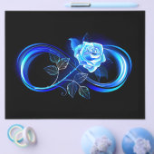 Prospectus 21,6 Cm X 24,94 Cm Glowing infinity with blue rose (Simple)