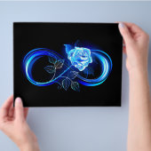 Prospectus 21,6 Cm X 24,94 Cm Glowing infinity with blue rose (main)