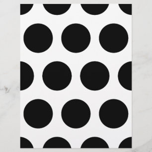 Prospectus 21,6 Cm X 24,94 Cm Grand Flyer à pois noirs