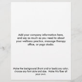 Prospectus 21,6 Cm X 24,94 Cm Graphique de réflexologie - Bleu (Dos)