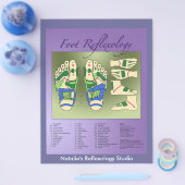 Prospectus 21,6 Cm X 24,94 Cm Graphique Réflexologie (Simple)