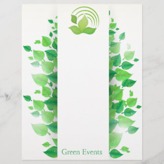 Prospectus 21,6 Cm X 24,94 Cm Green Eco Event Flyers
