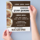 Prospectus 21,6 Cm X 24,94 Cm Grinçage de souche (main)