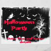 Prospectus 21,6 Cm X 24,94 Cm Grunge Halloween Party flyer (Devant)