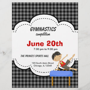 Prospectus 21,6 Cm X 24,94 Cm Gymnastique Boy Competition (Noir)