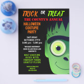 Prospectus 21,6 Cm X 24,94 Cm Hallowen Fankenstein Monster Costume Invitation (Simple)