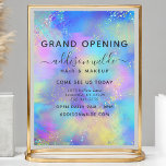 Prospectus 21,6 Cm X 24,94 Cm Holographique Opale Éparkage Iridescente<br><div class="desc">Holographique Sparkle Opal Iridescente Business Flyer. Parfait pour un salon de beauté,  coiffeur,  maquilleur ou cosmétologue.</div>