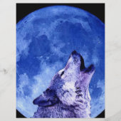 Prospectus 21,6 Cm X 24,94 Cm Howling Wolf à Moon (Devant)