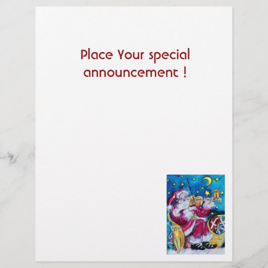 Prospectus 21,6 Cm X 24,94 Cm INSPIRED VIOLINIST SANTA Christmas (Dos)