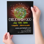 Prospectus 21,6 Cm X 24,94 Cm Invitation à l'affiche Disco Ball Party (main)