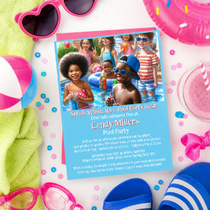 Prospectus 21,6 Cm X 24,94 Cm Invitation d'anniversaire de fille pour une fête a