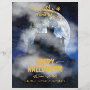 Prospectus 21,6 Cm X 24,94 Cm Invitation Halloween épouvantable, Fête Halloween 