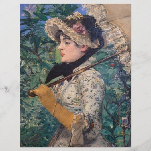 Prospectus 21,6 Cm X 24,94 Cm Jeanne (Printemps) Par Édouard Manet (Devant)