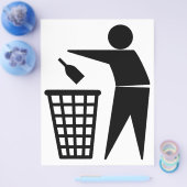 Prospectus 21,6 Cm X 24,94 Cm Jeter des ordures (bouteille) (Simple)