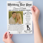 Prospectus 21,6 Cm X 24,94 Cm Journal du jour de mariage / Circulaire (main)