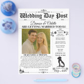 Prospectus 21,6 Cm X 24,94 Cm Journal du jour de mariage / Circulaire (Simple)