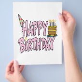 Prospectus 21,6 Cm X 24,94 Cm Joyeux anniversaire (main)