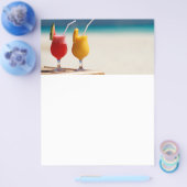 Prospectus 21,6 Cm X 24,94 Cm Jus de fruits sur la plage (Simple)