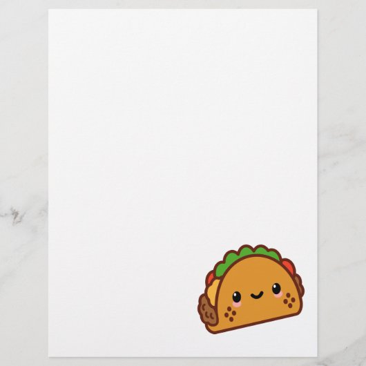 Prospectus 21,6 Cm X 24,94 Cm Kawii Taco Face (Devant)