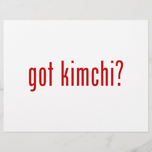 Prospectus 21,6 Cm X 24,94 Cm Kimchi ? (Devant)