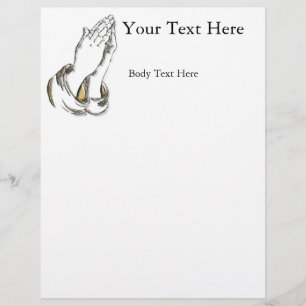 Prospectus 21,6 Cm X 24,94 Cm KRW Prier Mains Grand Modèle