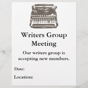 Prospectus 21,6 Cm X 24,94 Cm la machine à écrire - affiche