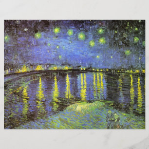 Prospectus 21,6 Cm X 24,94 Cm La nuit étoilée de Vincent van Gogh sur le Rhône