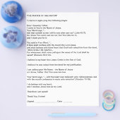 PROSPECTUS 21,6 CM X 24,94 CM LA PRIÈRE DE SALUT (Simple)