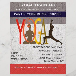 Prospectus 21,6 Cm X 24,94 Cm Le Lotus. Le Guerrier. Exercice mignon Yoga