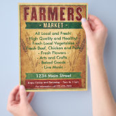 Prospectus 21,6 Cm X 24,94 Cm Le marché agricole Mange local (main)