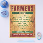 Prospectus 21,6 Cm X 24,94 Cm Le marché agricole Mange local (Simple)