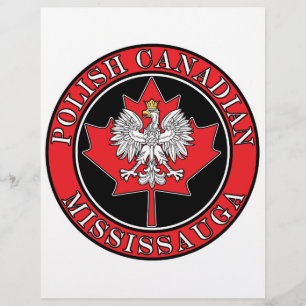 Prospectus 21,6 Cm X 24,94 Cm Leaf canadien polonais rond de Mississauga