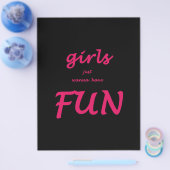 Prospectus 21,6 Cm X 24,94 Cm les filles veulent juste s'amuser (Simple)