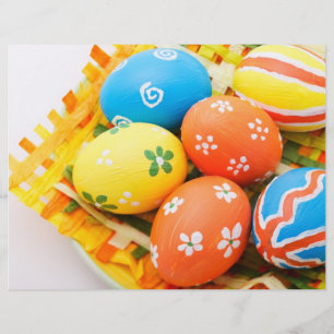 Prospectus 21,6 Cm X 24,94 Cm Les oeufs colorés de Pâques