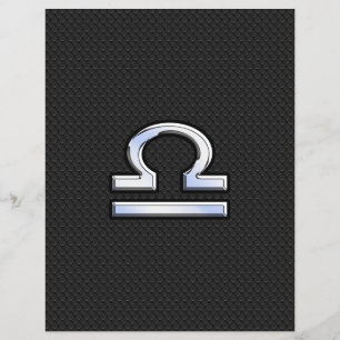 Prospectus 21,6 Cm X 24,94 Cm Libra Zodiac Connexion sur le décor de peau de ser