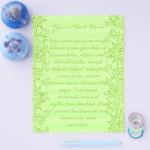 Prospectus 21,6 Cm X 24,94 Cm Lime verte Striled Flyer (Simple)