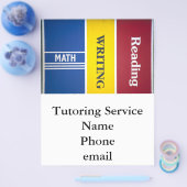 Prospectus 21,6 Cm X 24,94 Cm Lire écriture mathématique flyer personnalisable (Simple)