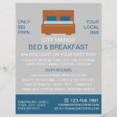 Prospectus 21,6 Cm X 24,94 Cm Logo, Bed & Breakfast Hébergement Advert (Devant)