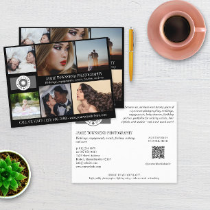 Prospectus 21,6 Cm X 24,94 Cm Logo de collage photo noir photographe professionn