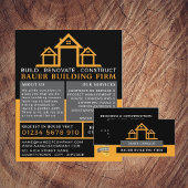 Prospectus 21,6 Cm X 24,94 Cm Logo de la maison, Constructeurs, Publicité