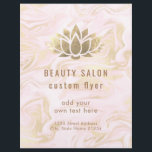 Prospectus 21,6 Cm X 24,94 Cm Logo de lotus de feuilles d'or FAUX sur marbre flu<br><div class="desc">veuillez noter que ce produit imprimé n'a AUCUN VRAI GOLD FOIL</div>