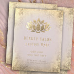 Prospectus 21,6 Cm X 24,94 Cm Logo du lotus en feuille d'or FAUX<br><div class="desc">veuillez noter que ceci est un produit imprimé sans VRAI OR FOIL</div>