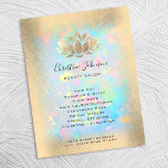 Prospectus 21,6 Cm X 24,94 Cm logo lotus sur le arrière - plan opal<br><div class="desc">veuillez noter que ce produit imprimé n'a AUCUN VRAI FOIL</div>