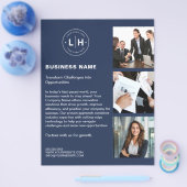 Prospectus 21,6 Cm X 24,94 Cm Logo moderne Marine Promotions Entreprise (Simple)