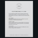 Prospectus 21,6 Cm X 24,94 Cm Logo personnalisable en gris texte coordonnées ent<br><div class="desc">Faites la promotion de votre entreprise ou événement avec le Modèle personnalisé Grey Flyer! Ajoutez votre logo,  votre titre,  votre corps de texte et vos coordonnées sur le bas de page pour créer un design professionnel et attrayant,  parfait pour les services publicitaires,  les promotions ou les annonces avec facilité.</div>