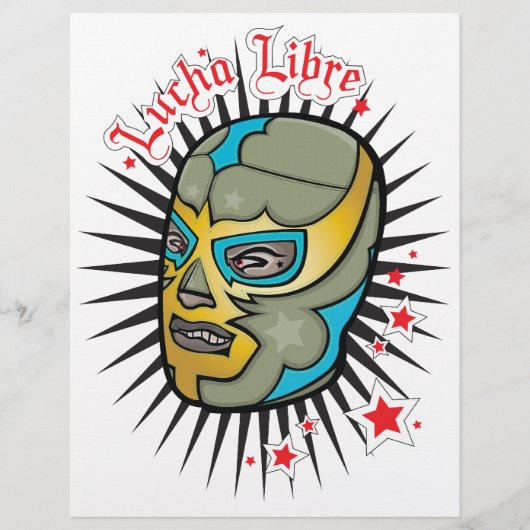 Prospectus 21,6 Cm X 24,94 Cm Lucha Libre Masque de lutte mexicaine (Devant)