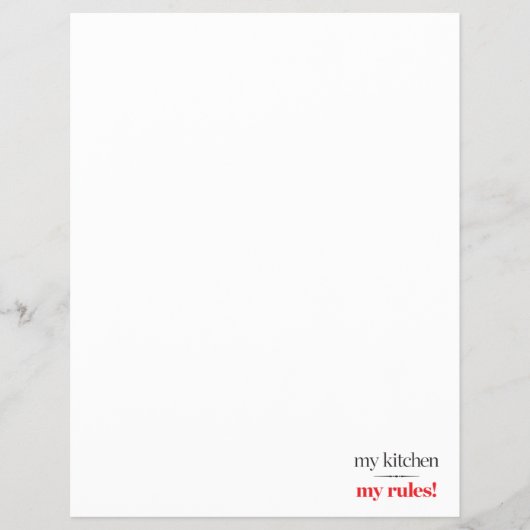 Prospectus 21,6 Cm X 24,94 Cm Ma cuisine, mes règles (Devant)