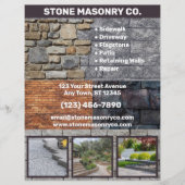 Prospectus 21,6 Cm X 24,94 Cm Maçonnerie en pierre (Devant)